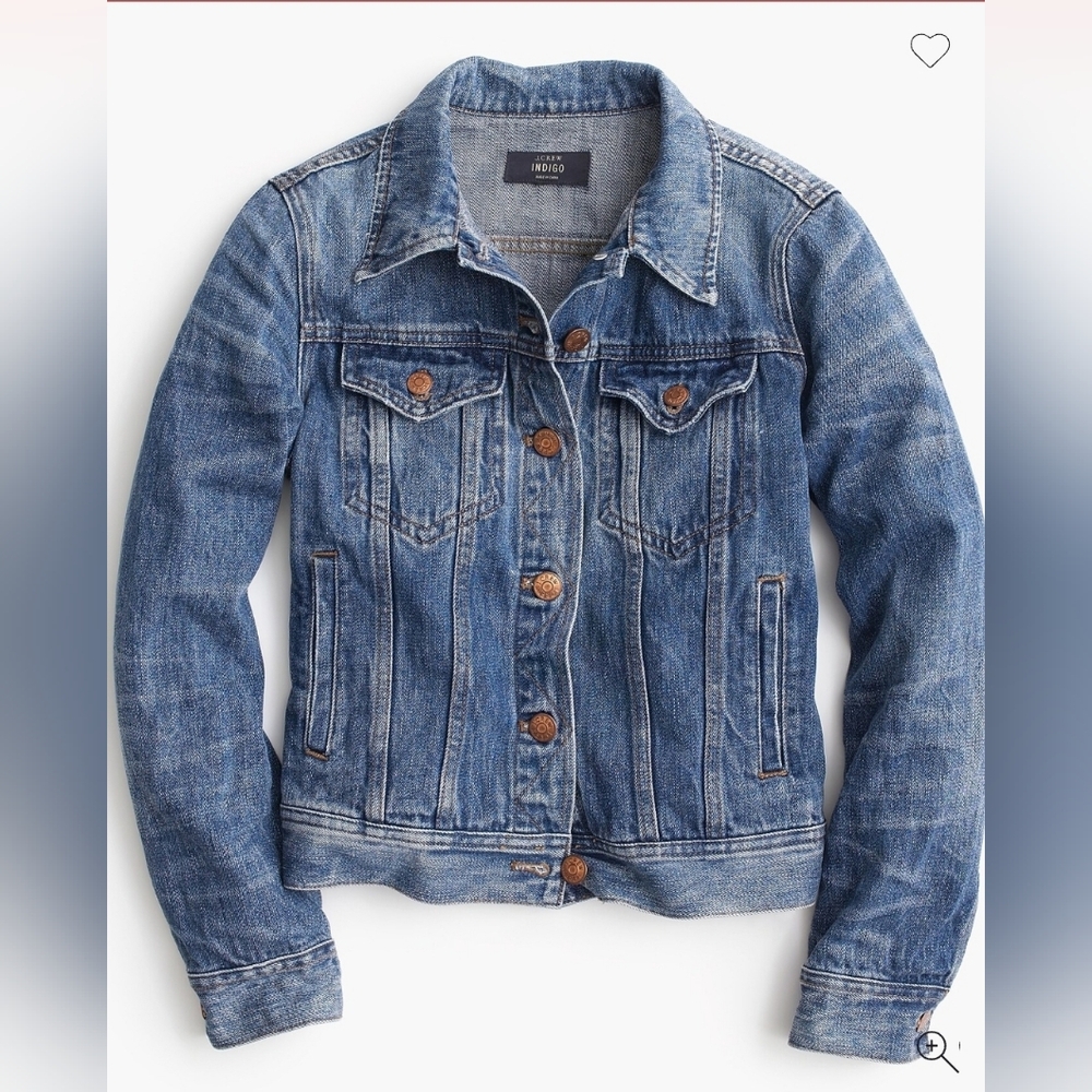 J. Crew Classic Indigo Denim Jean Jacket - Women's Size XS - Picture 2 of 12